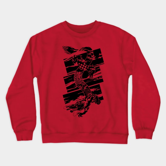 Dragon Crewneck Sweatshirt by TurkeysDesign